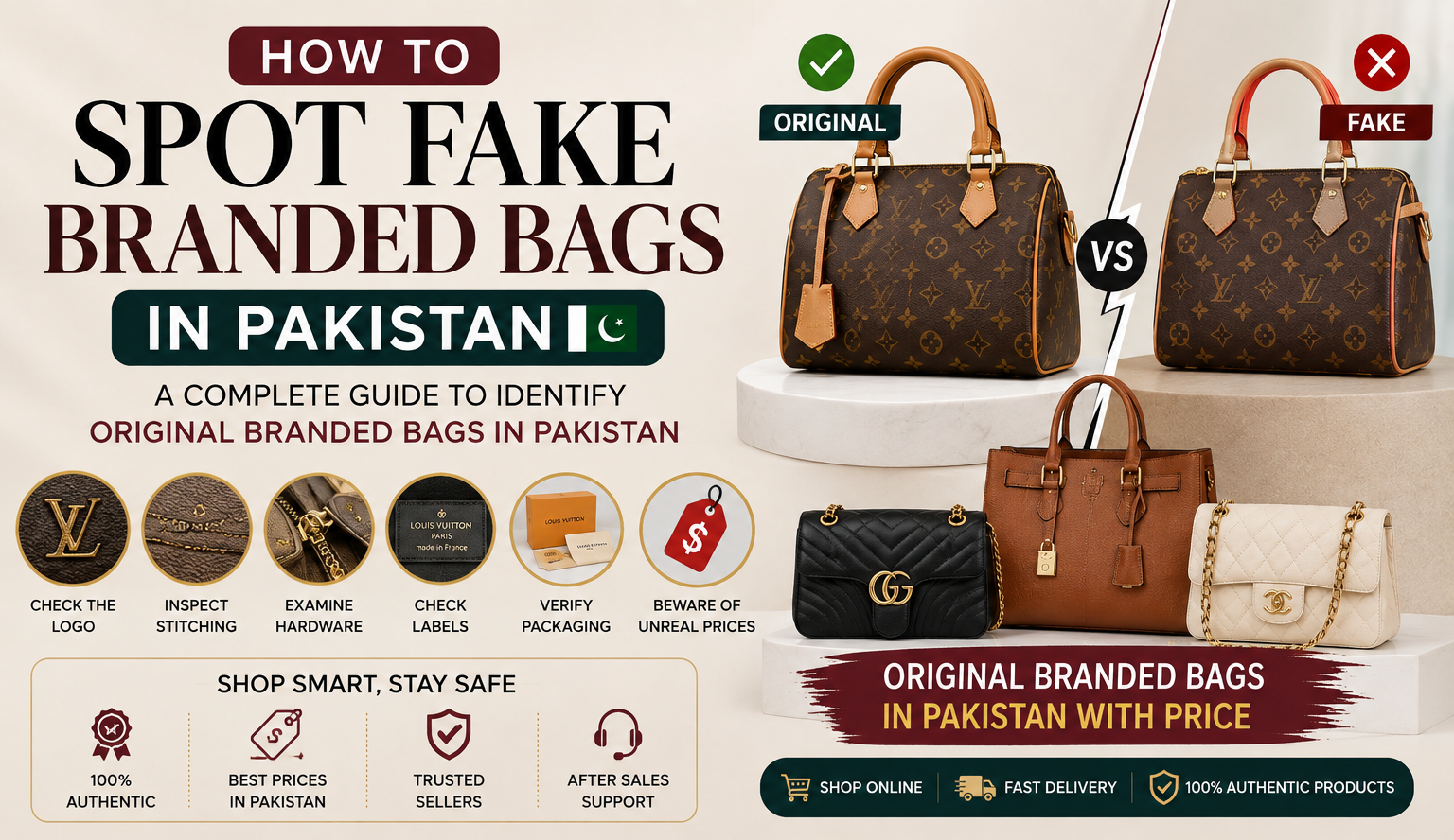 How to Spot Fake Branded Bags in Pakistan